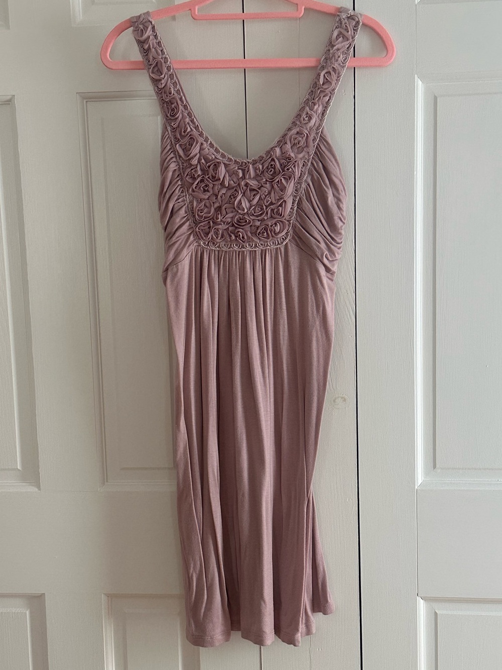 Soprano Pink Knit dress  with rosettes